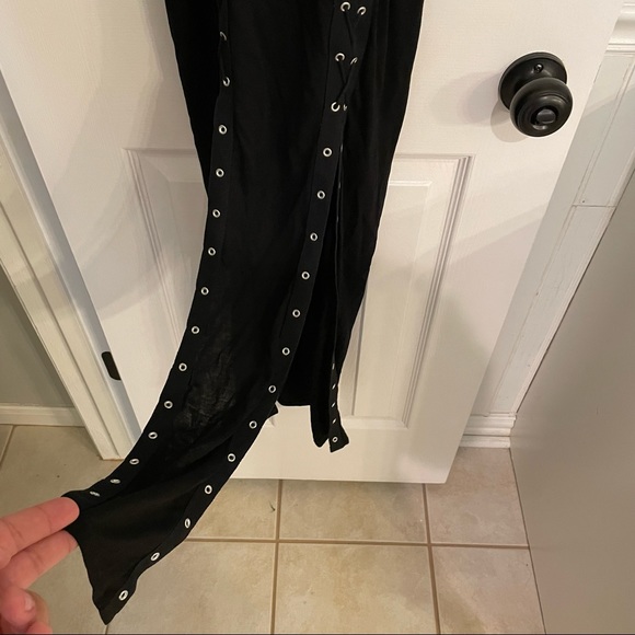 All Saints Miller Black Maxi Dress XS - Picture 7 of 9